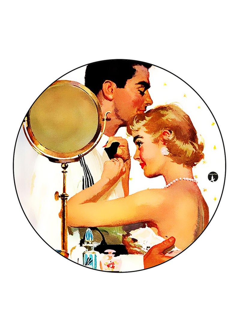 RKN Vintage Art Printed Mouse Pad Multicolour