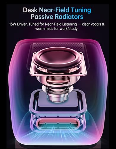 Divoom Ditoo Retro Pixel Art Bluetooth Speaker, Custom Pixel Screen Desk/Bedside Clock with White Noise & Gentle Alarm, Mini Speaker with Games, USB-C and App Control (White) - Image 4