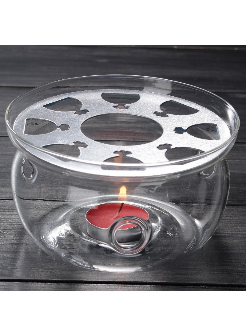 Bluejw Glass Round Candles Holder Tea Warmer - Image 3
