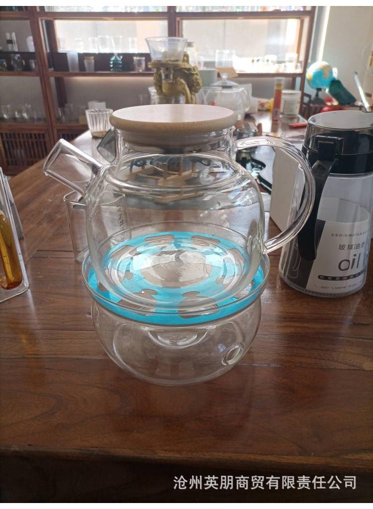 Bluejw Glass Round Candles Holder Tea Warmer - Image 5