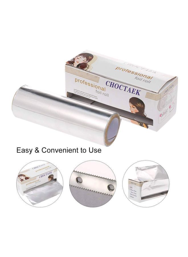 NIBEMINENT Professional Foil Roll Silver 1250 x 15cm - Image 5