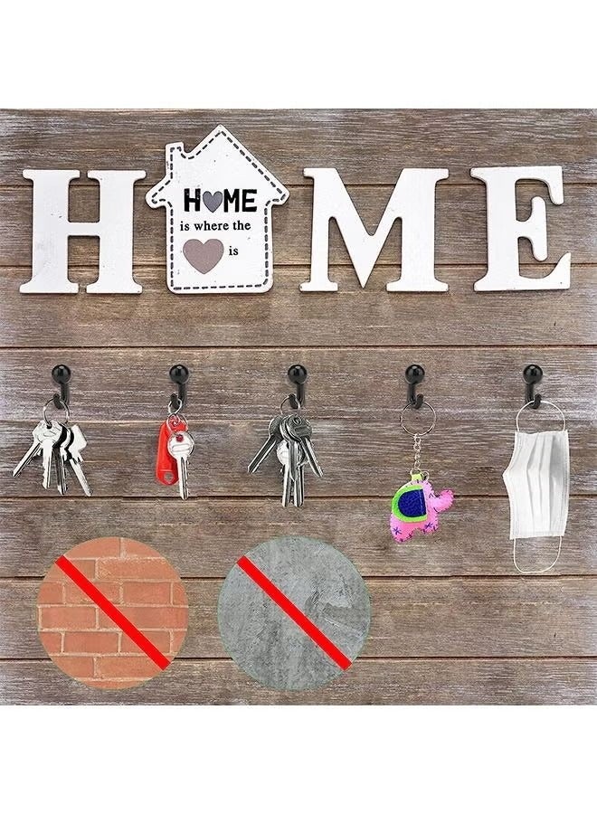 50 Pcs Plastic Map Push Pin Hooks, Cork Board Hooks, Decorative Thumb Tacks Hook for Photo Wall Bulletin Board (Black) - Image 4