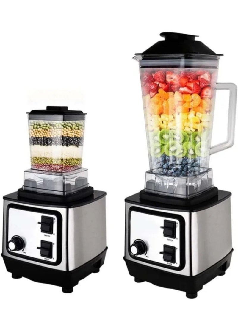 Seven CREST Powerful Electric Blender – Professional Multi-Function 2-in-1 Electric Blender by seven Crest with a strong grinder for grains and spices– Power – Professional design for preparing juices, smoothies, milkshakes, and for crushing ice and nuts. - Image 1