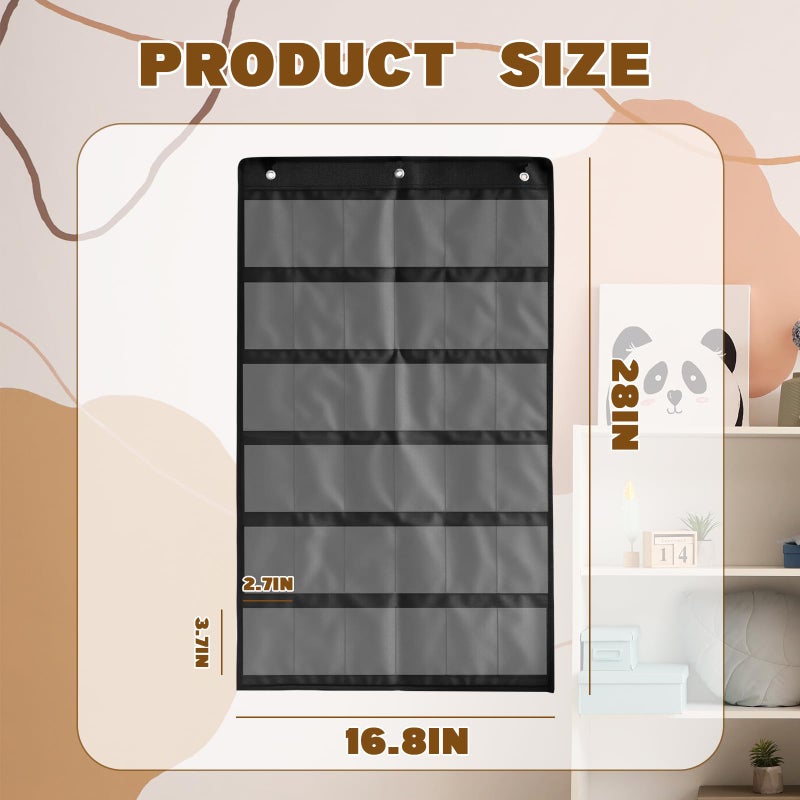 AAiphuwew 2 Pack 36 Cards Display Case, PET Baseball Card Display Case, Sport Card Holder - Football Basketball Trading Card Wall Display - Image 3