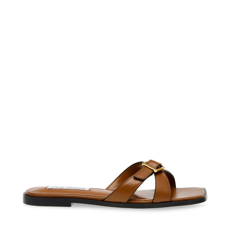 STEVE MADDEN Heartfelt Dark Brown Women's Sandals