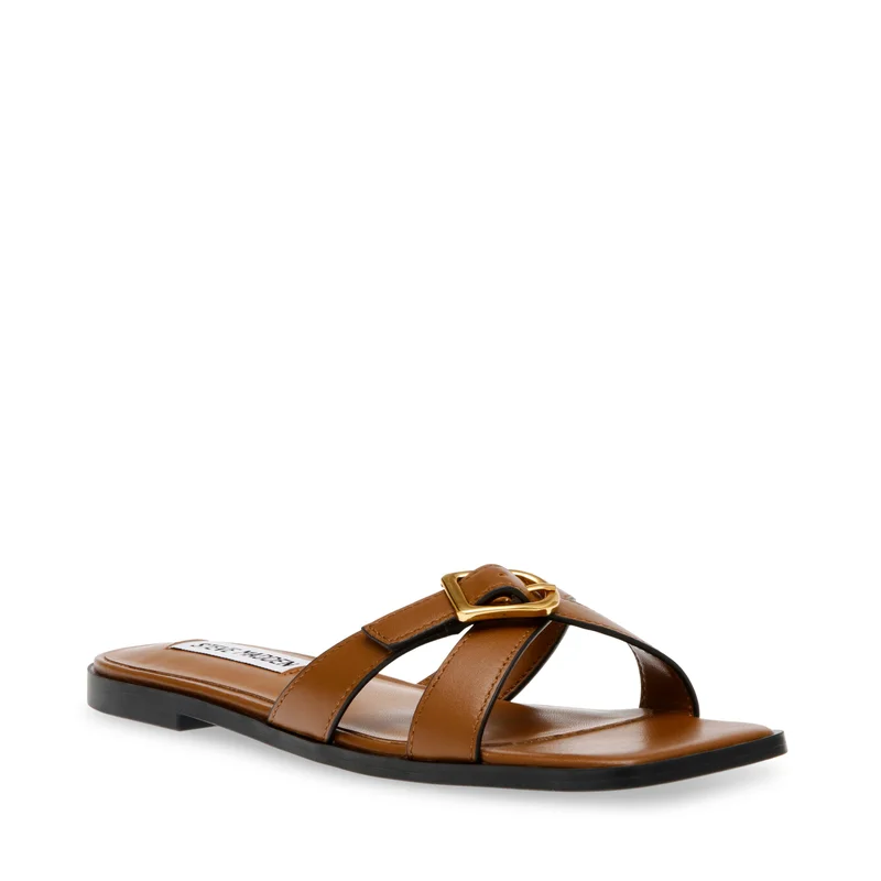 STEVE MADDEN Heartfelt Dark Brown Women's Sandals