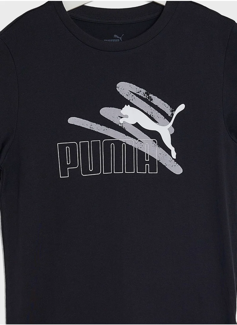 PUMA Kids Essential  Logo Lab Summer T-Shirt