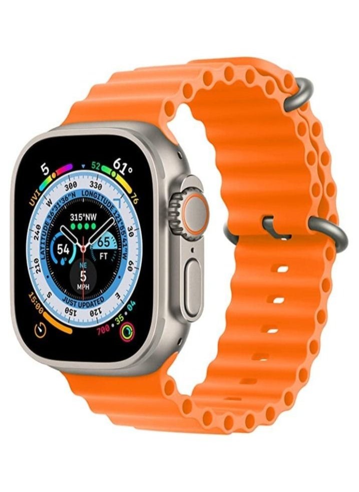 Generic - Sport New Silicone Band Compatible with Apple Watch Ultra Ocean 42/44/45/49mm Strap for iWatch Series Ultra 8 7 6 5 SE - Image 1