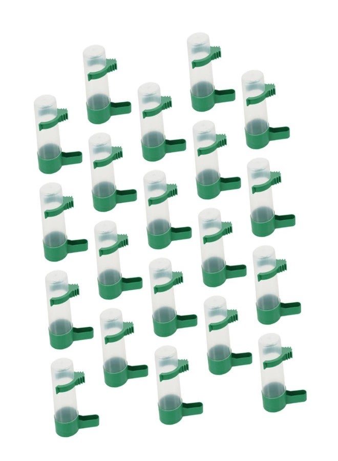 VICASKY Parrot Water Bowl 20pcs Bird Drinking Bottle Automatic Water Feeder -Spill Design Sturdy Materials - Image 1