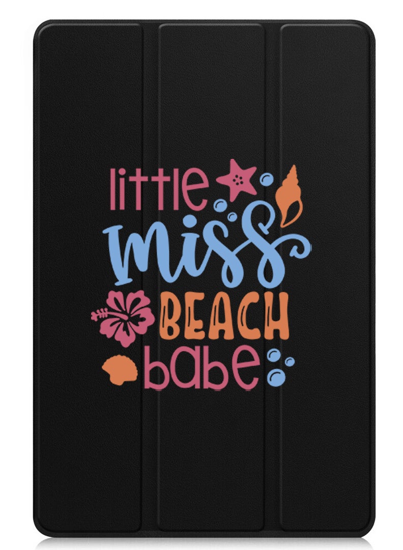 Theodor Protective Flip Case For Apple iPad Pro 13 (2024) With Trifold Stand Auto Wake Sleep Shockproof Cover little miss beach babe - Image 1