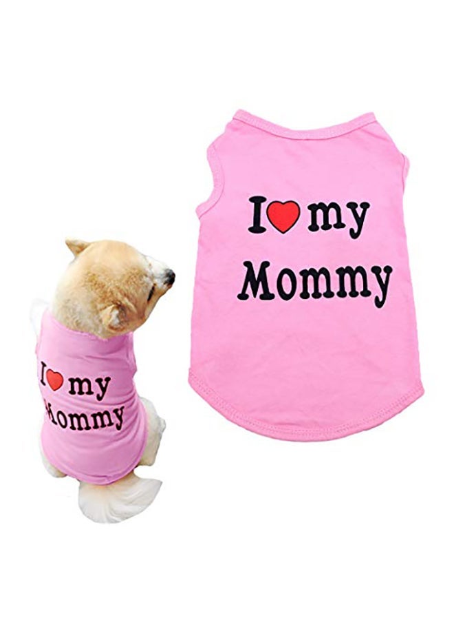 NIBEMINENT Summer Shirt Clothes For Pet Pink S - Image 1