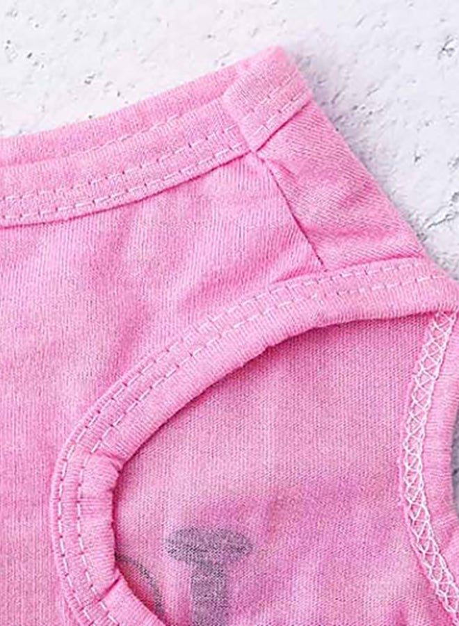 NIBEMINENT Summer Shirt Clothes For Pet Pink S - Image 4