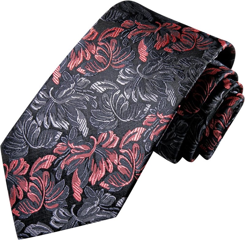 Hi-Tie Men's Tie Sets Silk Paisley Striped Necktie Pocket Square Cuff-links Sets Wedding Business Holiday - Image 4