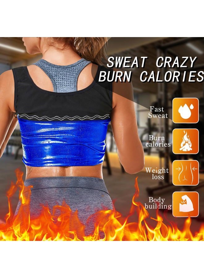 MOLLDAN Womens Sauna Vest Sweat Tank Top Shapewear Heat Trapping Workout Shirt(BH2001-01-S/M) - Image 2