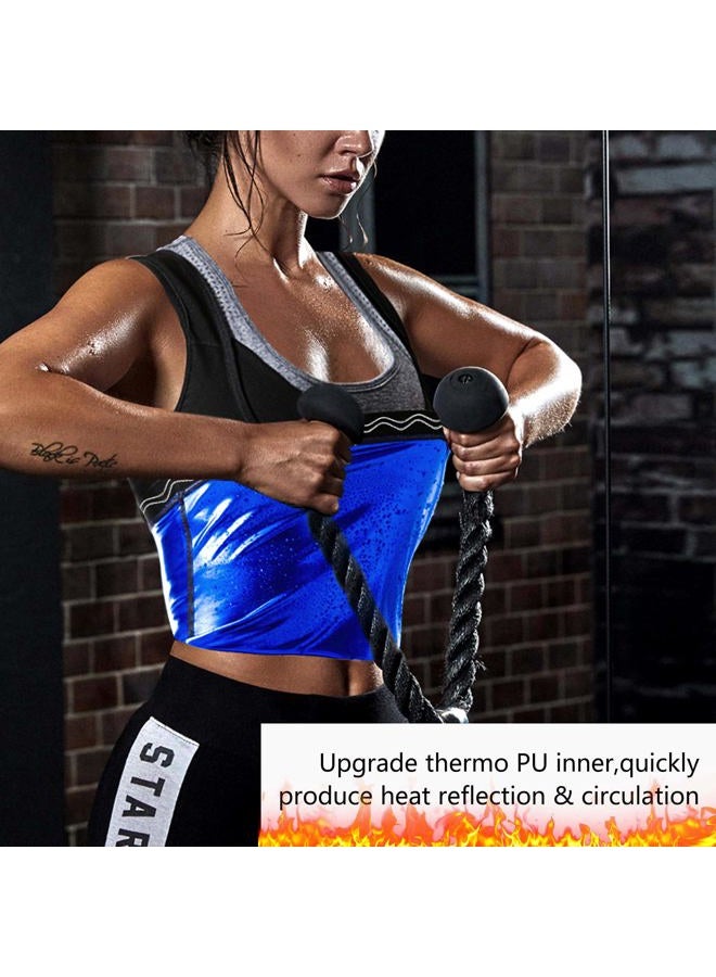 MOLLDAN Womens Sauna Vest Sweat Tank Top Shapewear Heat Trapping Workout Shirt(BH2001-01-S/M) - Image 4