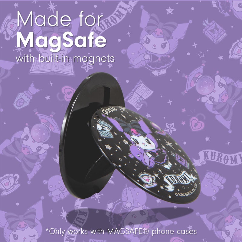 سونيكس x Sanrio MagLink Snap Grip | Magnetic Phone Grip Holder and Collapsible Kickstand | Compatible with MagSafe | Kuromi Fortune Teller - Image 3