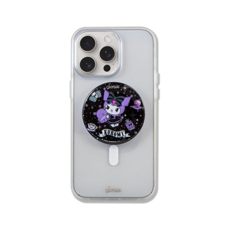 سونيكس x Sanrio MagLink Snap Grip | Magnetic Phone Grip Holder and Collapsible Kickstand | Compatible with MagSafe | Kuromi Fortune Teller - Image 1