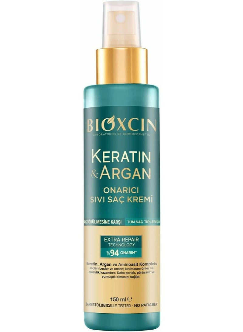 بيوكسين بلسم الشعر السائل بيوكسين بالكيراتين وزيت الأركان – تغذية وإصلاح – 150 مل - Image 1