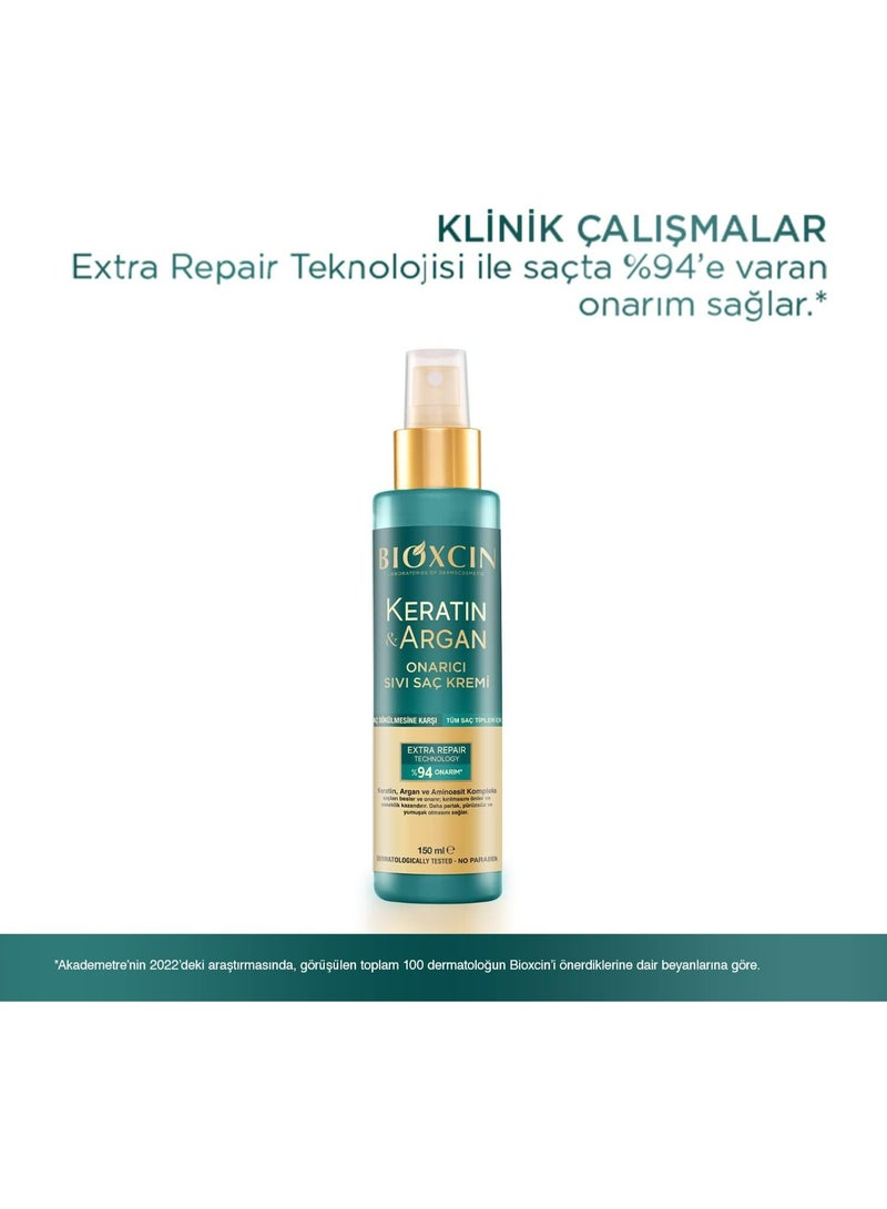 بيوكسين بلسم الشعر السائل بيوكسين بالكيراتين وزيت الأركان – تغذية وإصلاح – 150 مل - Image 2