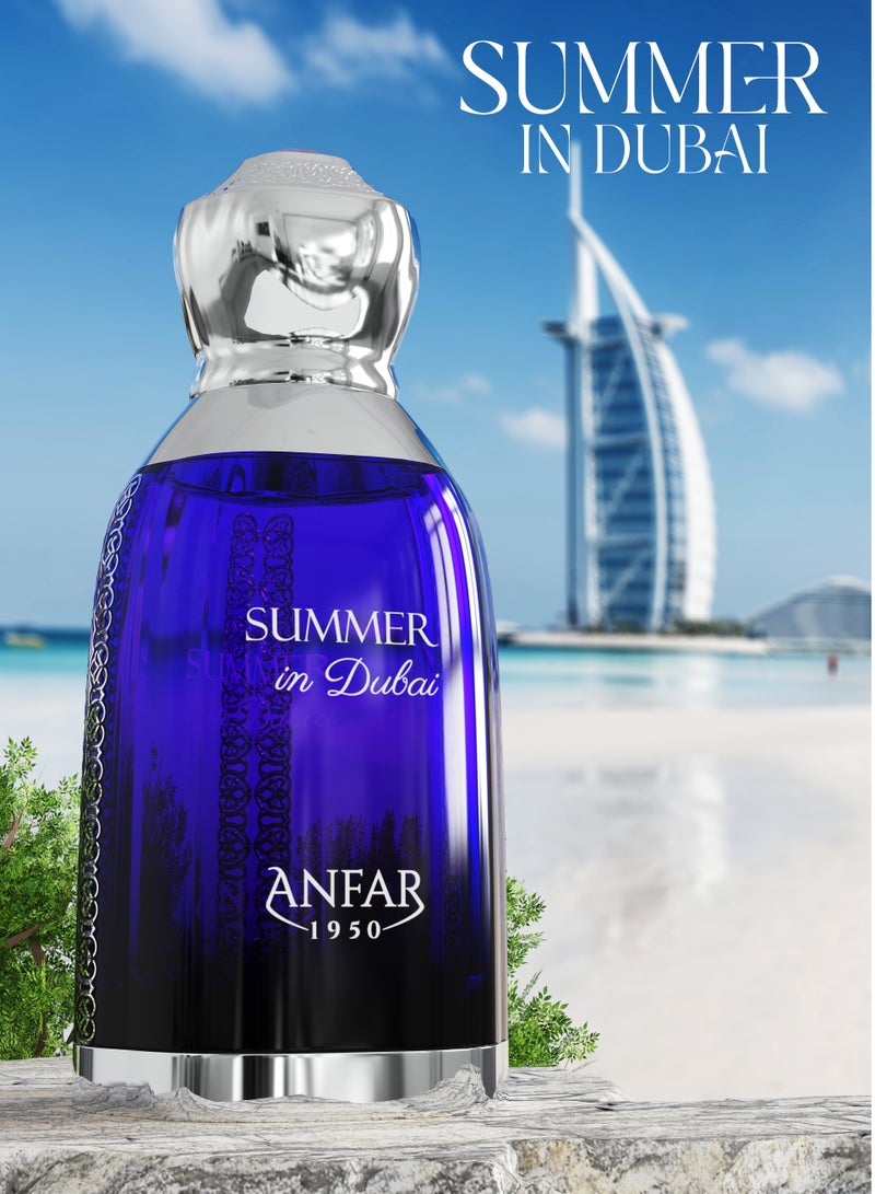 Anfar 1950 Summer in Dubai Eau de Parfum 100ml – Fresh Citrus, Cardamom & Musk | Long Lasting Men’s Perfume | Luxury Arabic Fragrance EDP - Image 3