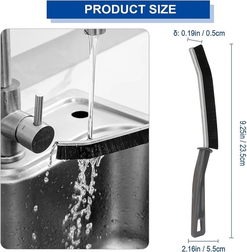 not available Gap Cleaning Brush, Bathroom Gap Cleaning Brush, Clean Dead Corners of Kitchen Tiles, Multifunctional Window Slots, Multi-Purpose Door Window Track Deep Cleaning Brush (3pcs Gap Brush) - Image 2