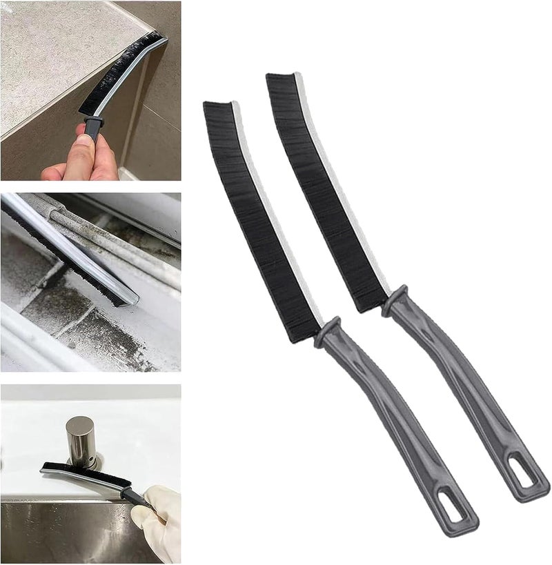 not available Gap Cleaning Brush, Bathroom Gap Cleaning Brush, Clean Dead Corners of Kitchen Tiles, Multifunctional Window Slots, Multi-Purpose Door Window Track Deep Cleaning Brush (3pcs Gap Brush) - Image 1