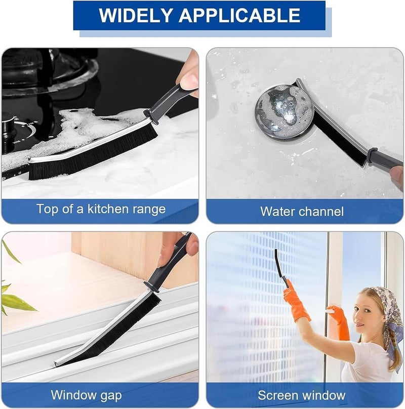 not available Gap Cleaning Brush, Bathroom Gap Cleaning Brush, Clean Dead Corners of Kitchen Tiles, Multifunctional Window Slots, Multi-Purpose Door Window Track Deep Cleaning Brush (3pcs Gap Brush) - Image 4