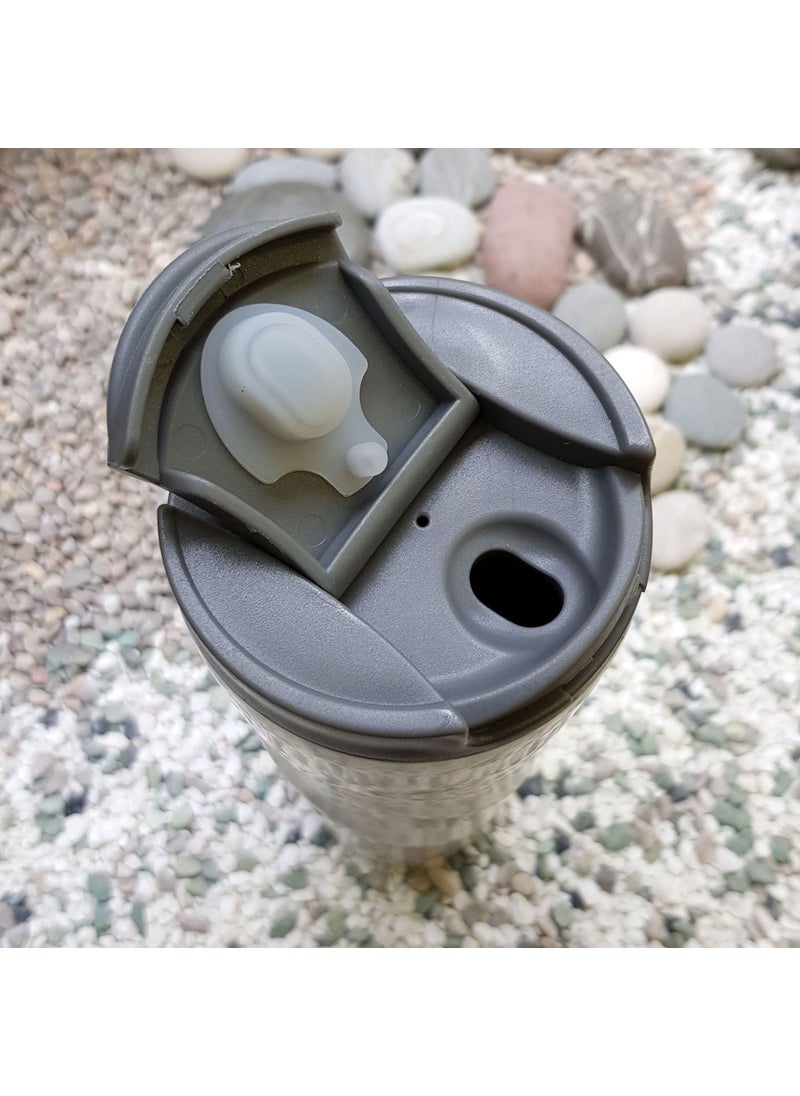 Complete 304 L Steel White 6 Oz 500 ml Coffee Thermos Mug CIN229BY