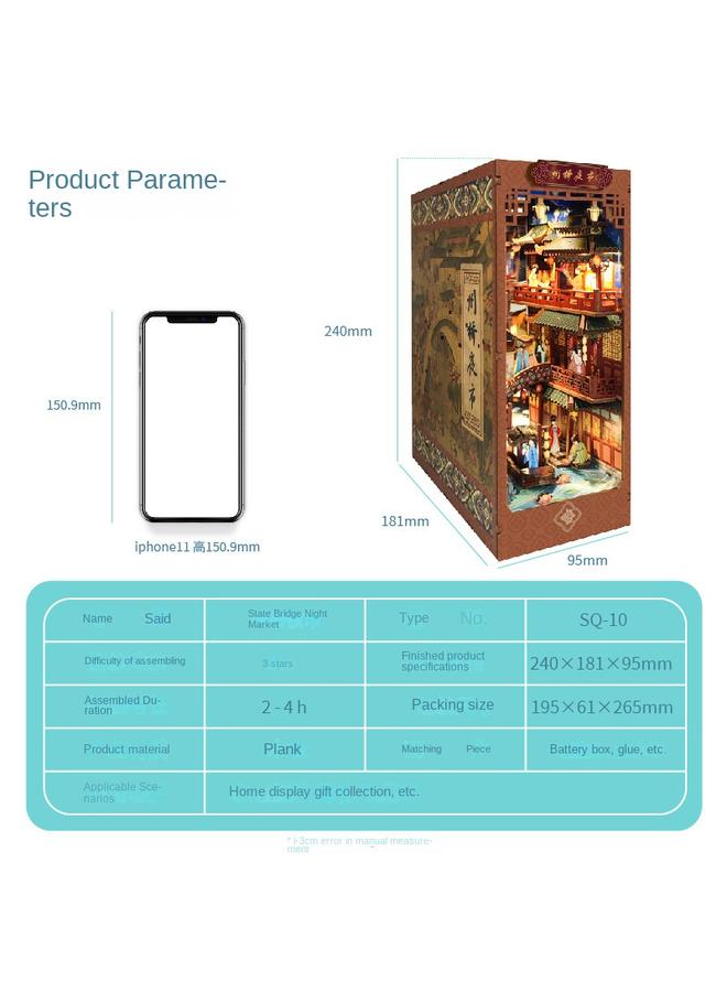 Bluejw DIY Cabin Magic World 3D Handmade Assembled Book Stand Desktop Model Toy For Holiday Gifts - Image 1