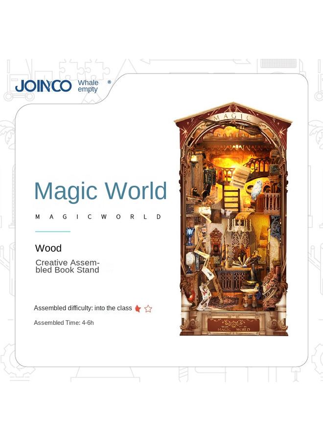 Bluejw DIY Cabin Magic World 3D Handmade Assembled Book Stand Desktop Model Toy For Holiday Gifts - Image 5