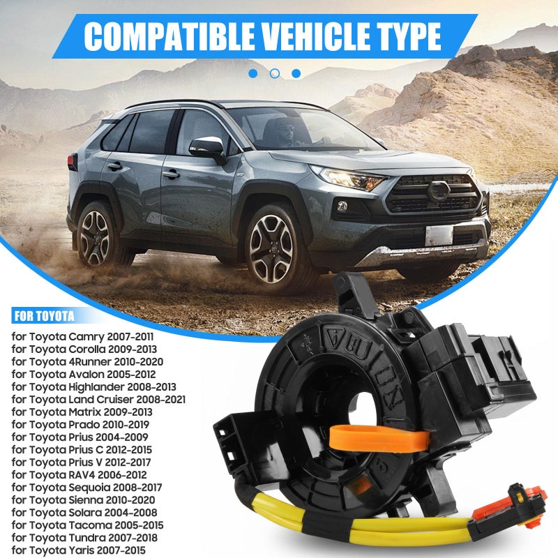 ZynoDrive Replacement Wire for Toyota Tacoma Camry Corolla RAV4 Tundra Prius Sienna 4Runner Highlander Avalon Yaris Sequoia Matrix Prado, Fits Part# 84306-48030 84306-06140 84306-0E010 - Image 2
