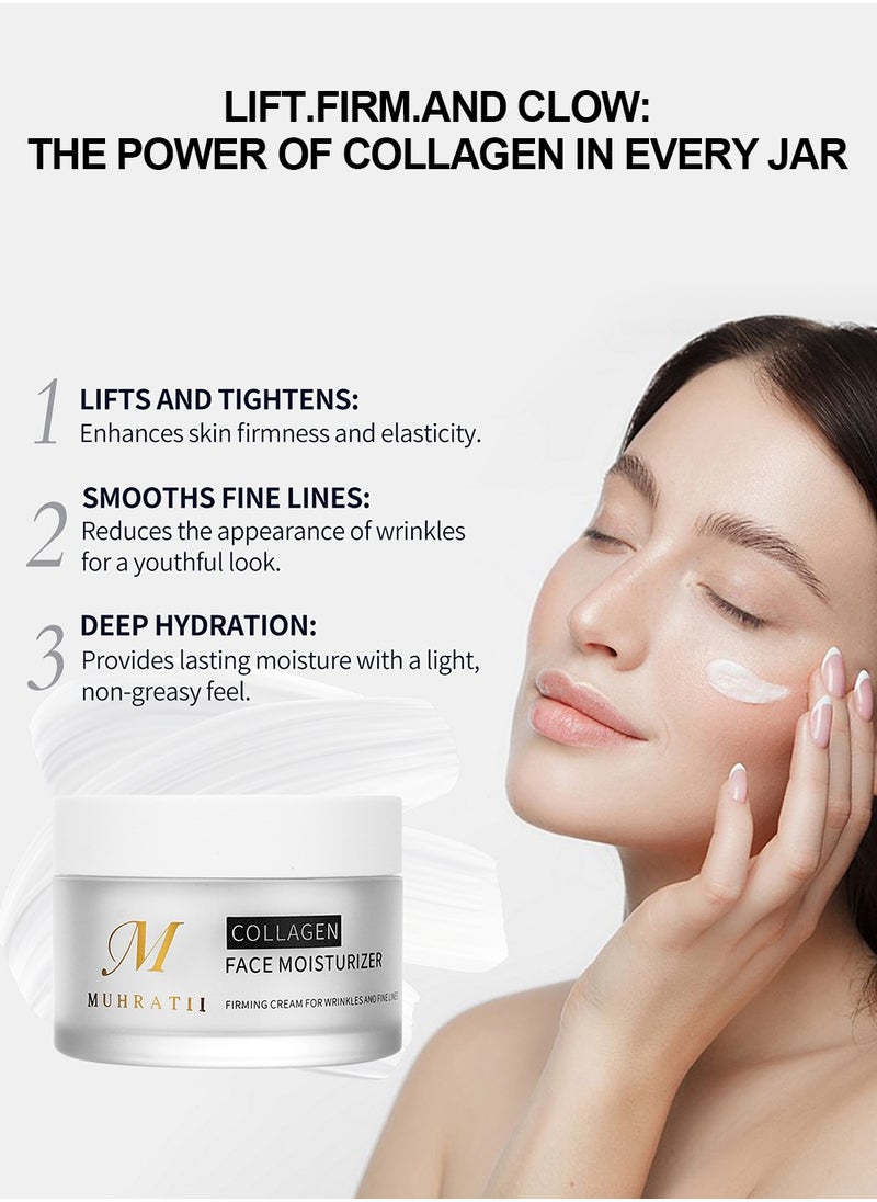 Muhratii - Muhratii Age Repair Anti-Aging Night Cream, Viscous Collagen Face Moisturizer Cream,Wrinkle Repair Face Cream For Women, Night Cream For Face (1.7 Oz, 50 g) - Image 1