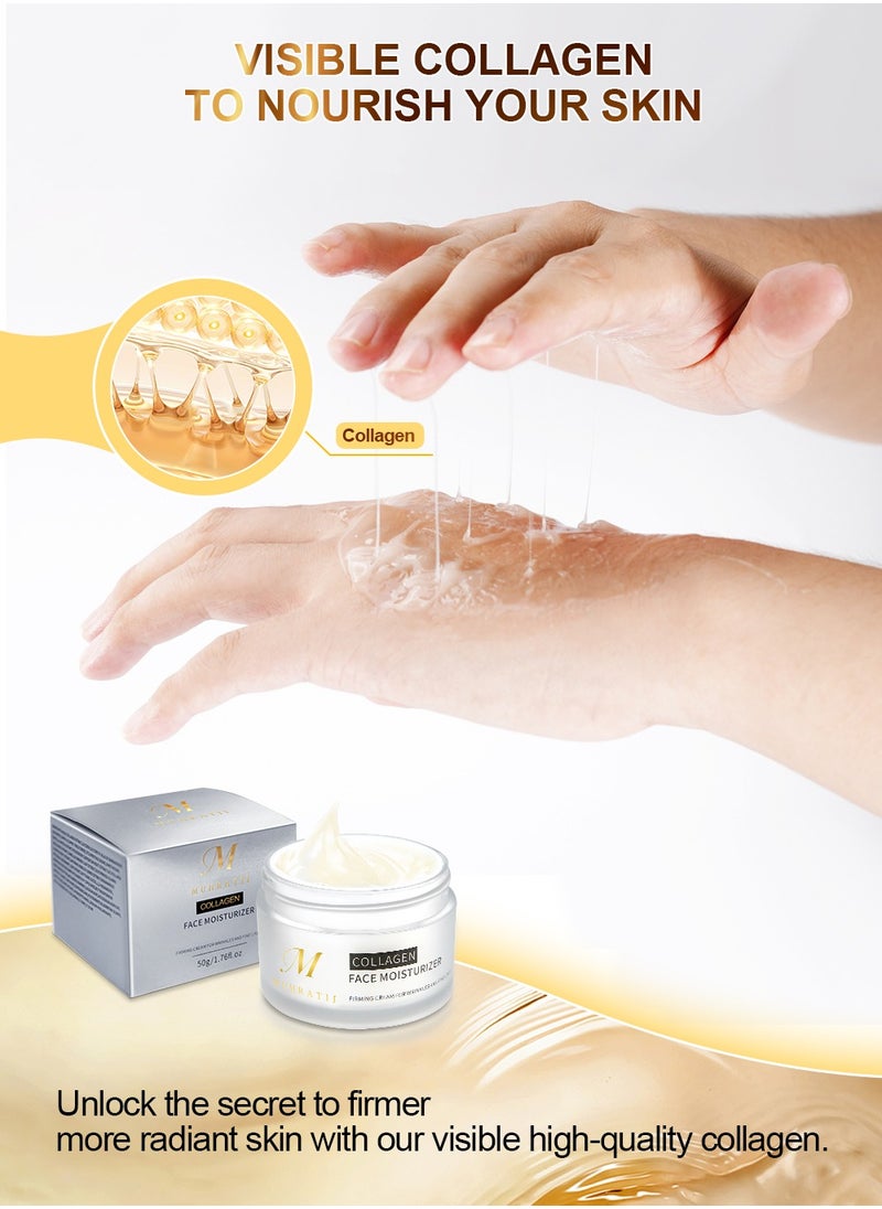 Muhratii - Muhratii Age Repair Anti-Aging Night Cream, Viscous Collagen Face Moisturizer Cream,Wrinkle Repair Face Cream For Women, Night Cream For Face (1.7 Oz, 50 g) - Image 1