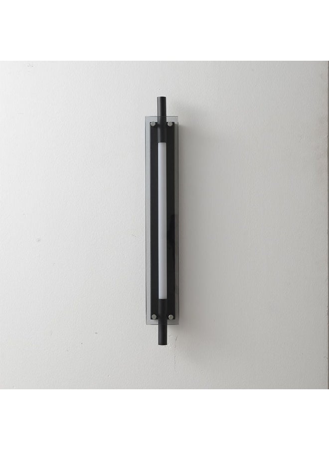 DANUBE HOME Danube Home Porto Modern Wall Sconce For Living Room, Bed Room, Dining| Indoor Wall Light With Inbuilt 13W LED(Included)| 3000k Warm Light| Iron+Glass Frame, Black - L60xW8xH60cm (1 Year Warranty)  - Image 2