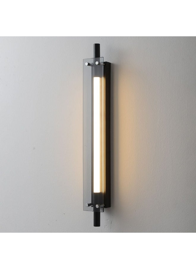 DANUBE HOME Danube Home Porto Modern Wall Sconce For Living Room, Bed Room, Dining| Indoor Wall Light With Inbuilt 13W LED(Included)| 3000k Warm Light| Iron+Glass Frame, Black - L60xW8xH60cm (1 Year Warranty)  - Image 3