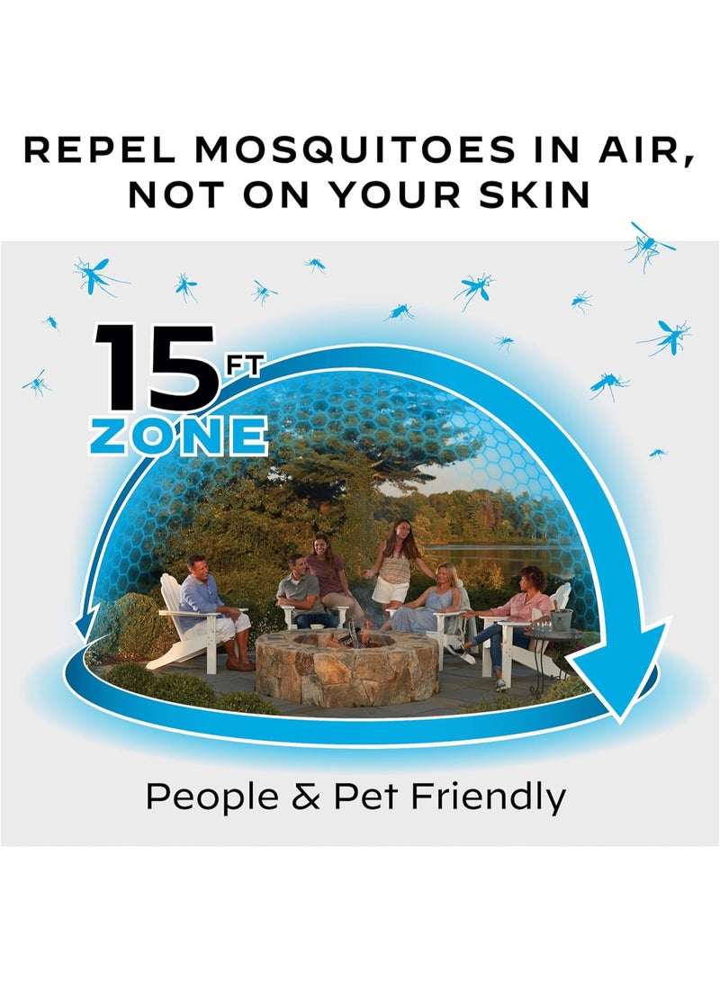 Thermacell Mosquito Repeller Patio Shield; Includes 12-Hour Refill; 15 Foot Zone of Protection; Highly Effective Mosquito Repellent for Patio; Bug Spray Alternative; Scent Free - Image 3