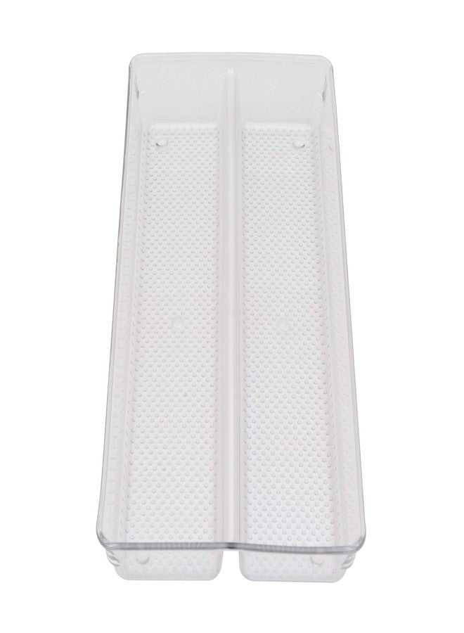 STORE 2508 Store2508 Clear Acrylic Organiser Tray with 2 Compartments 30x15x5 Cm Pack of 2 Transparent - Image 3
