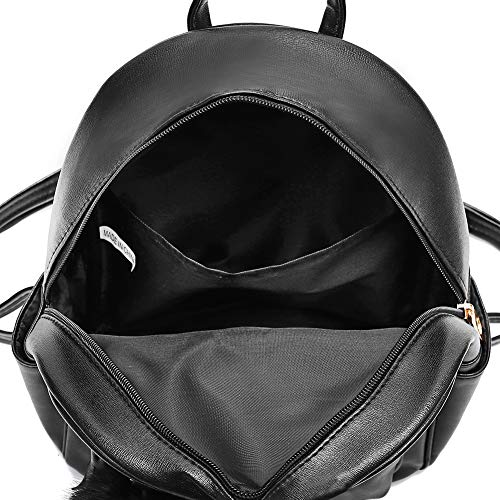 IHAYNER Mini Backpack Purse for Girls Teens Women Purses PU Leather Pom Backpack Shoulder Bag with Charm Tassel - Image 5