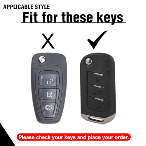 Yearwell Premium Metal Flip Key Cover Compatible for Mahindra Cars, Scorpio N, Thar, 3Xo, Xuv 300, Marazz, Xuv 700, Xuv 400 Ev, Bolero with Microfiber Cloth (Mahindra 3 Button) - Image 5