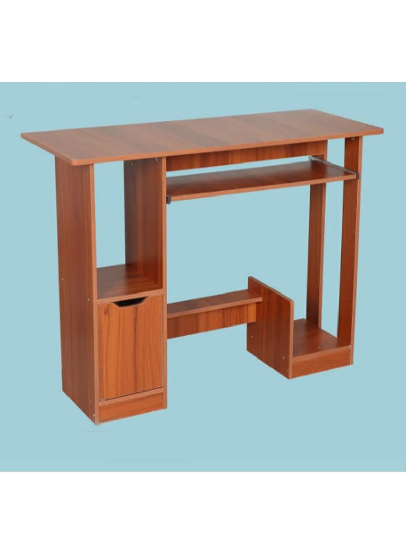 DubaiGallery Solid Wood Loptop Table With Keyboard Tray,multifunctional Durable Desktop Computer Table With Main Frame Drawer Practical Corner Table  - Image 2