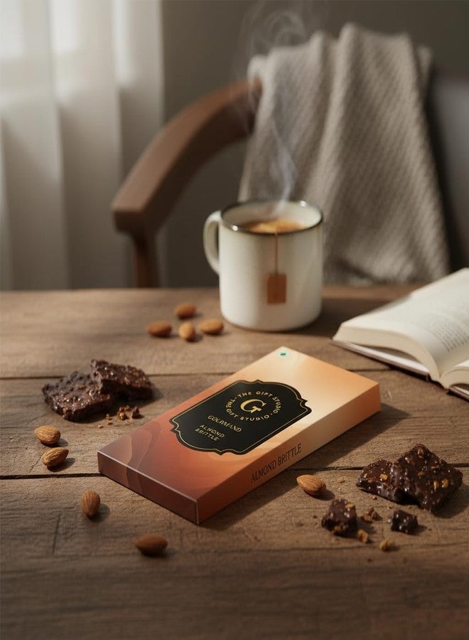 THE GIFT STUDIO.COM Gourmand Brittle | Gourmand Almond Brittle | Crunchy & Sweet Almond Candy | Premium Handmade Nut Brittle | Corporate Gift - Image 3
