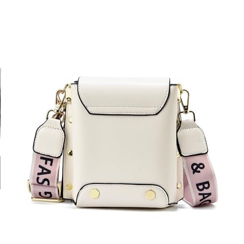 Xiaoyu Small Crossbody Bags for Women Fashion Cell Phone Purse Shoulder Handbags with Wide Strap (Beige) - Image 4