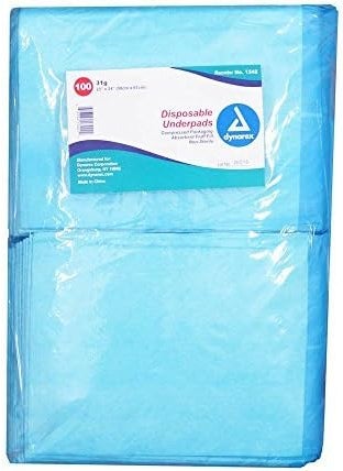 Dynarex Dynarex Disposable Underpads, 31g 23 x 24 in., Pack/100 