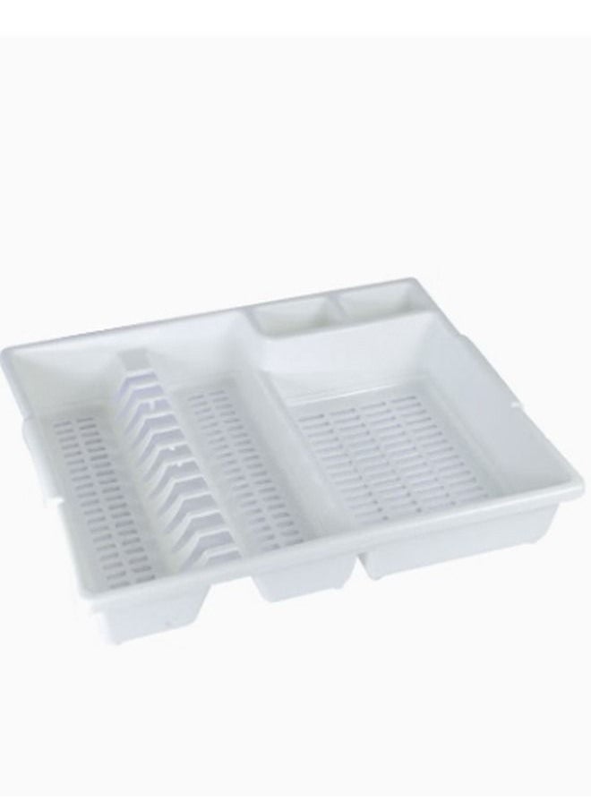 Concept home Dish Drainer With Tray White 46x38x7.5 cm  - Image 1