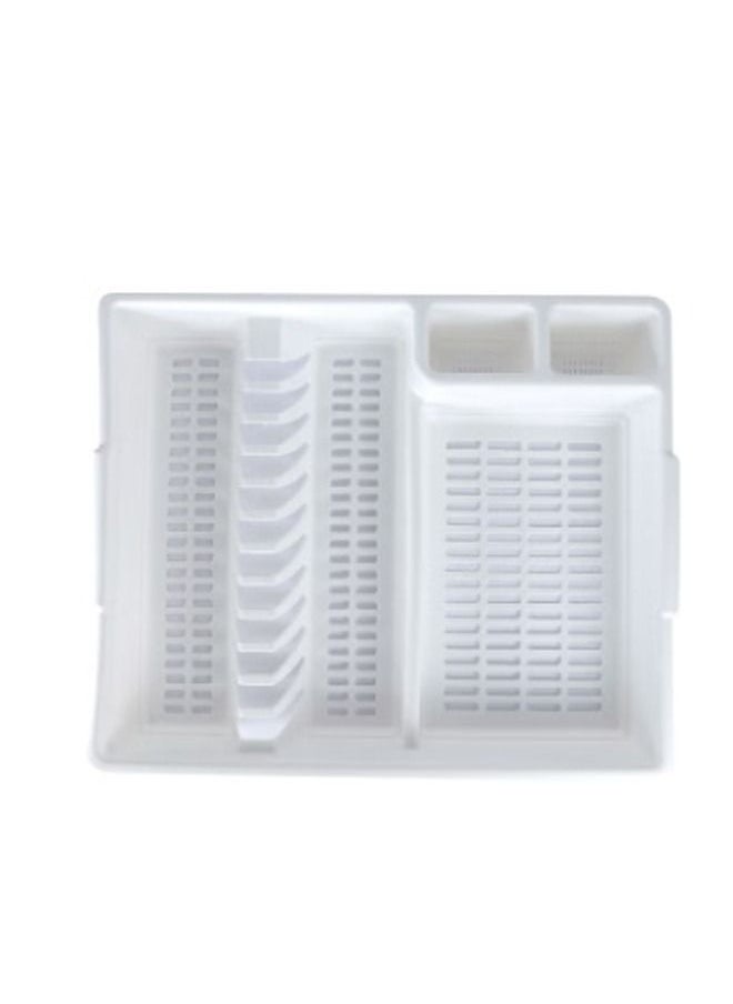 Concept home Dish Drainer With Tray White 46x38x7.5 cm  - Image 3