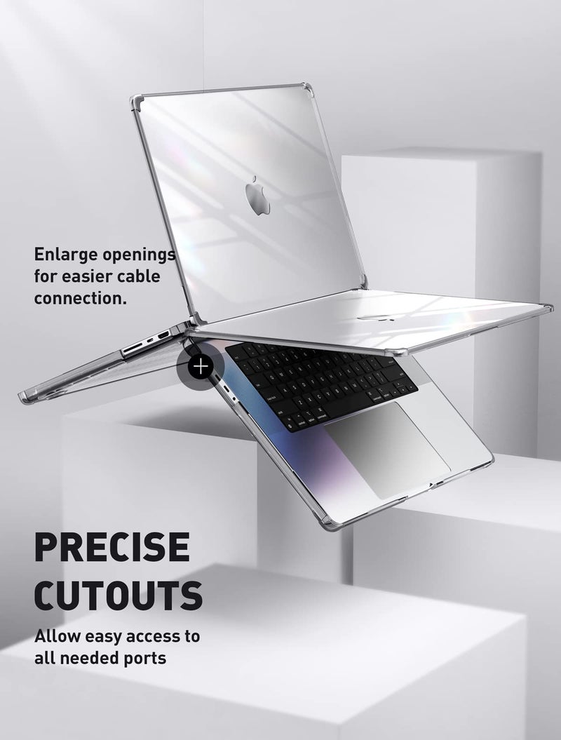 SUPCASE for MacBook Pro 16 Inch Case 2021-2024 Release (Unicorn Beetle Clear), M4/M3/M2/M1 Pro/Max Chip [Anti-Scratch] Slim Clear Cover Accessories for MacBook Pro 16'' with Touch ID, Black - Image 5