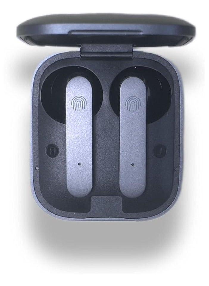 RECCI RT13 - Wireless earphones - Easy to wear and comfortable for long-term use - With touch feature - Gaming headset - HIFI and HD sound - Type-C fast charging port - Gray color, in-ear - Image 4