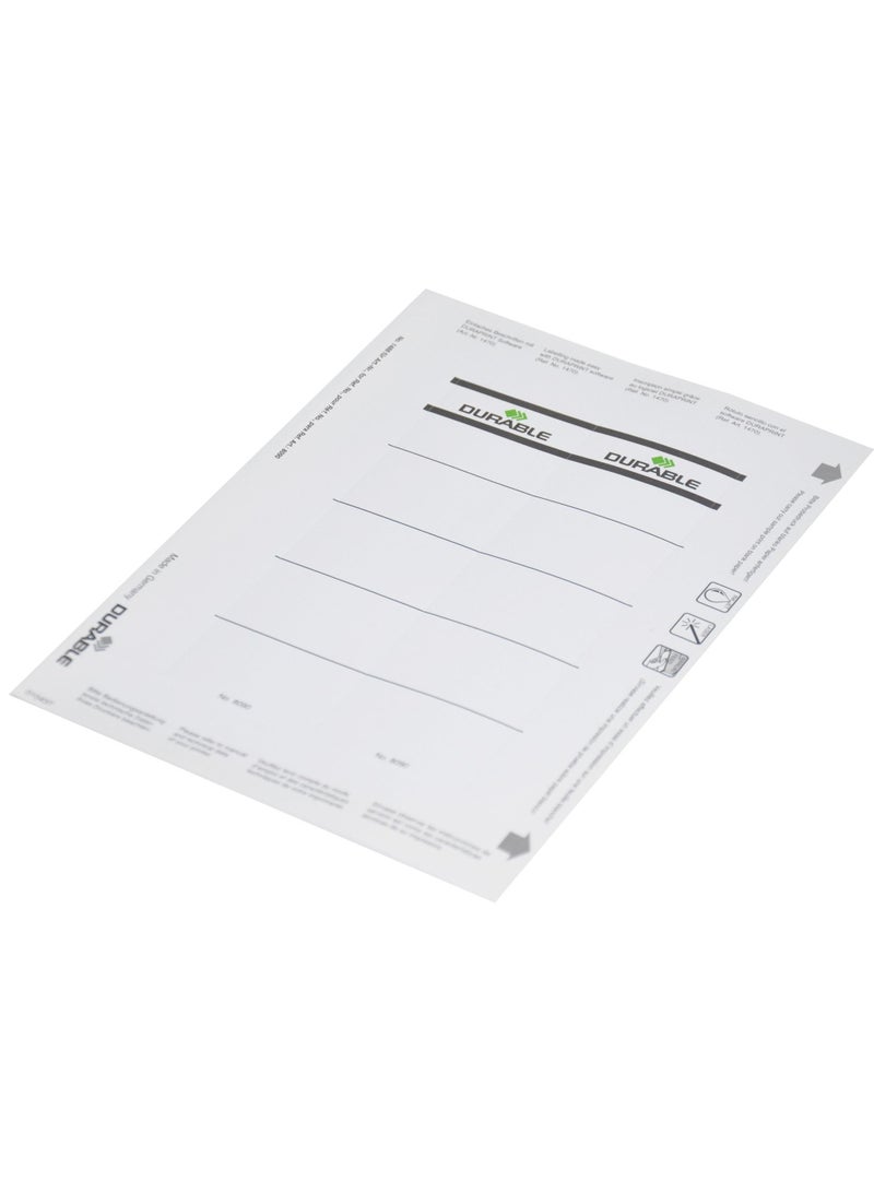 Durable 10-Piece Box File Spine Label (Yellow) - DUST8090-04 - Image 3