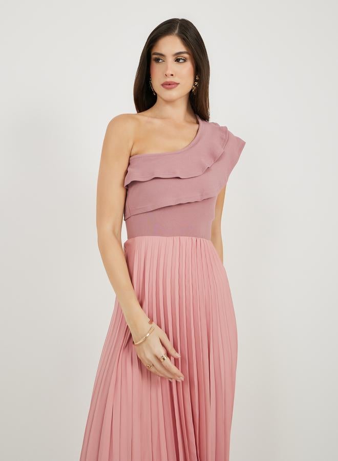 ستايلي فستان مكشكش بطيات - Image 3