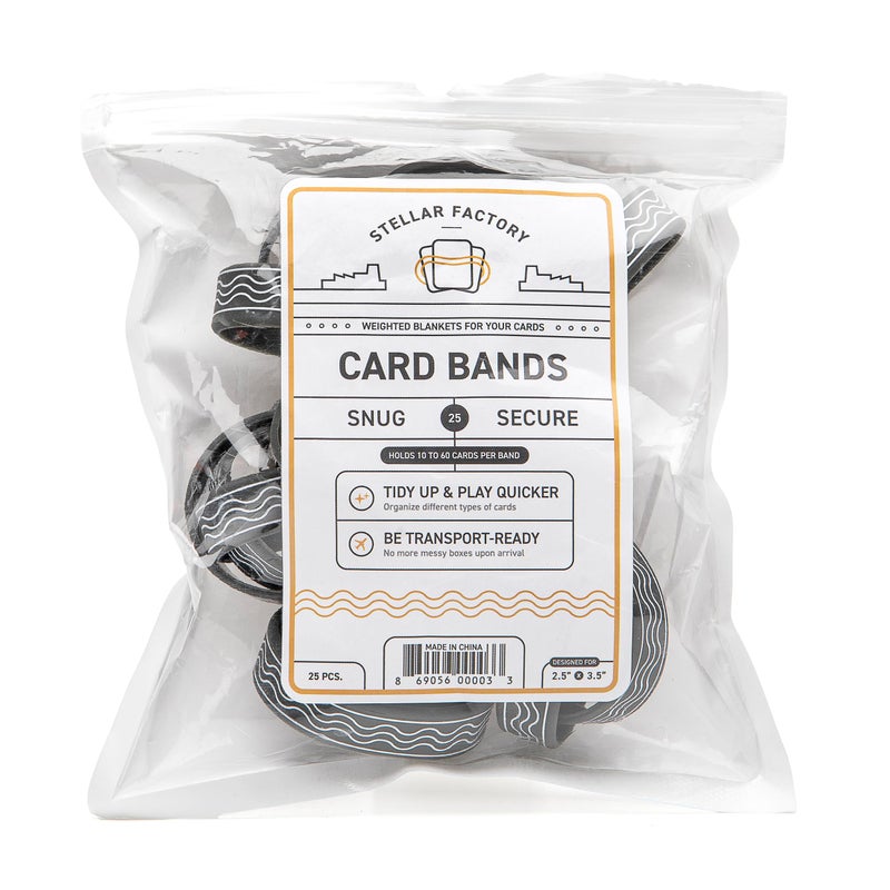 Stellar Factory Card Bands: for Board Game Organization and Easy Transport (Silcon Bands, 25 pcs.) - Image 5